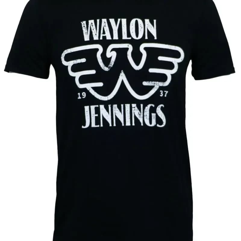 Authentic WAYLON JENNINGS Est 1937 Slim Fit T Shirt S M L XL 2XL NEW
