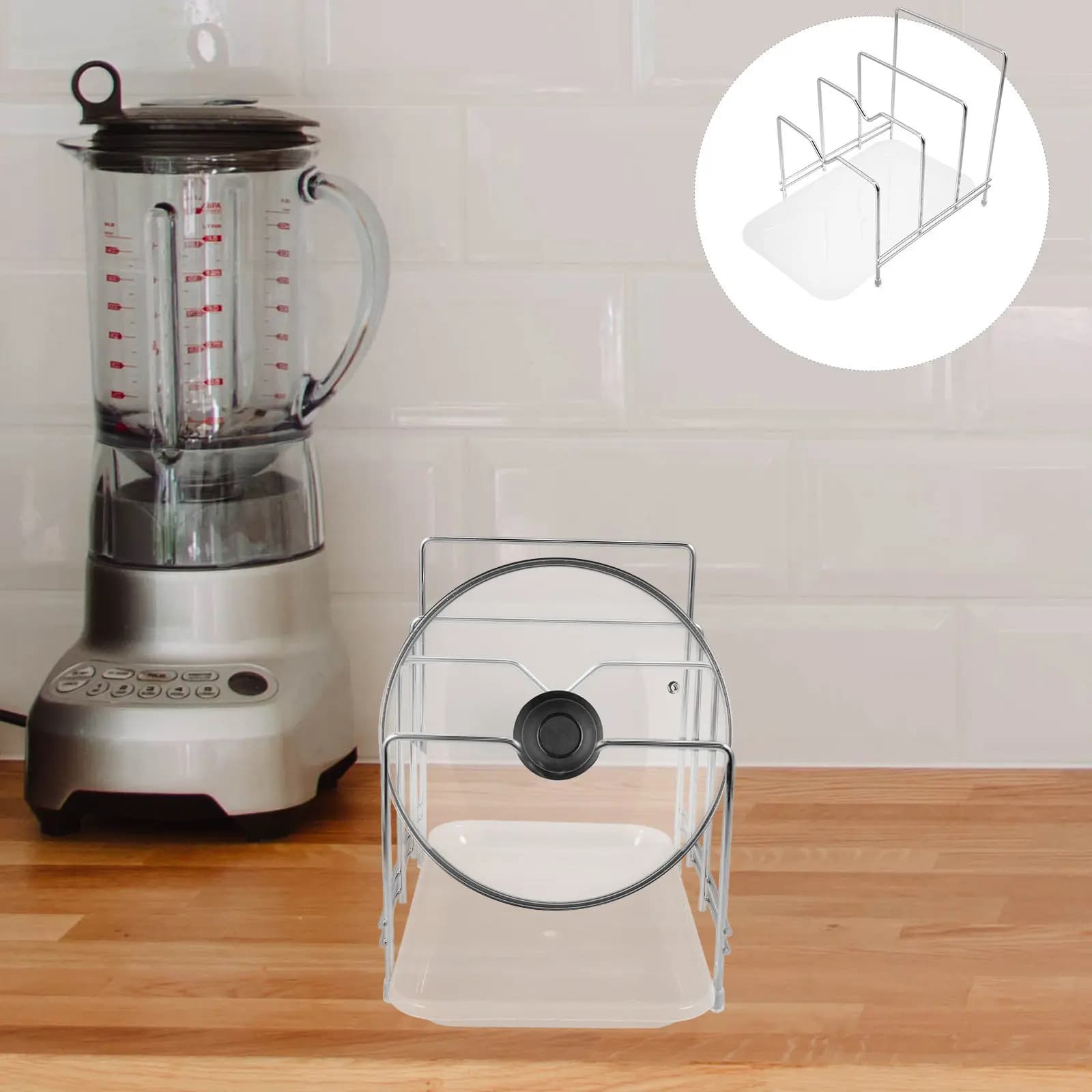Stainless Steel Cutting Board Storage Rack Thickened Base Kitchen Organizer Holder for Cutting Boards Chopping Boards Pot Lids