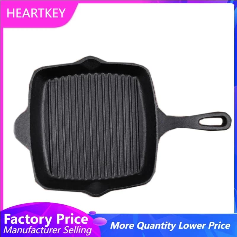 Addensated non-stick cast iron pan 26 cm steak pan and egg pancake set of casserole pots