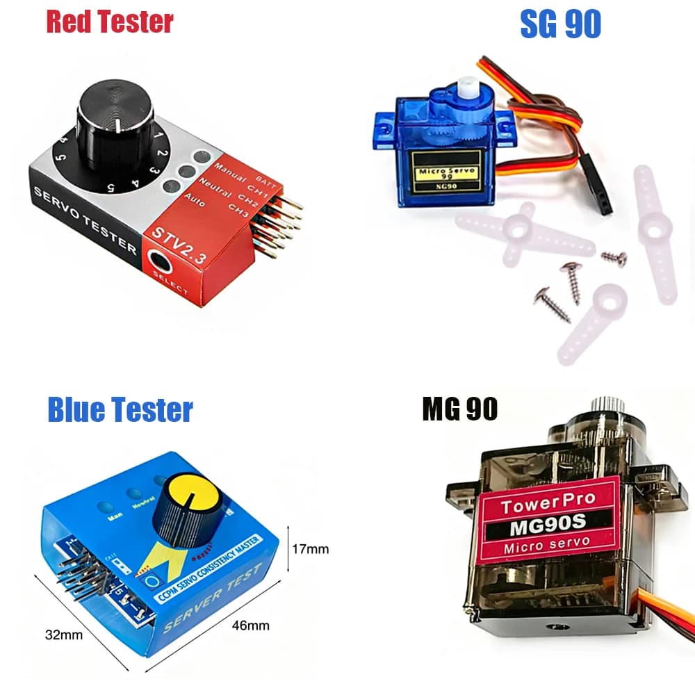 Servo Tester CCPM Servo Consistency Master 3-Channel Servo Tester 4.8-6V For RC Helicopter Airplane Car Boat ESC Testing Tool