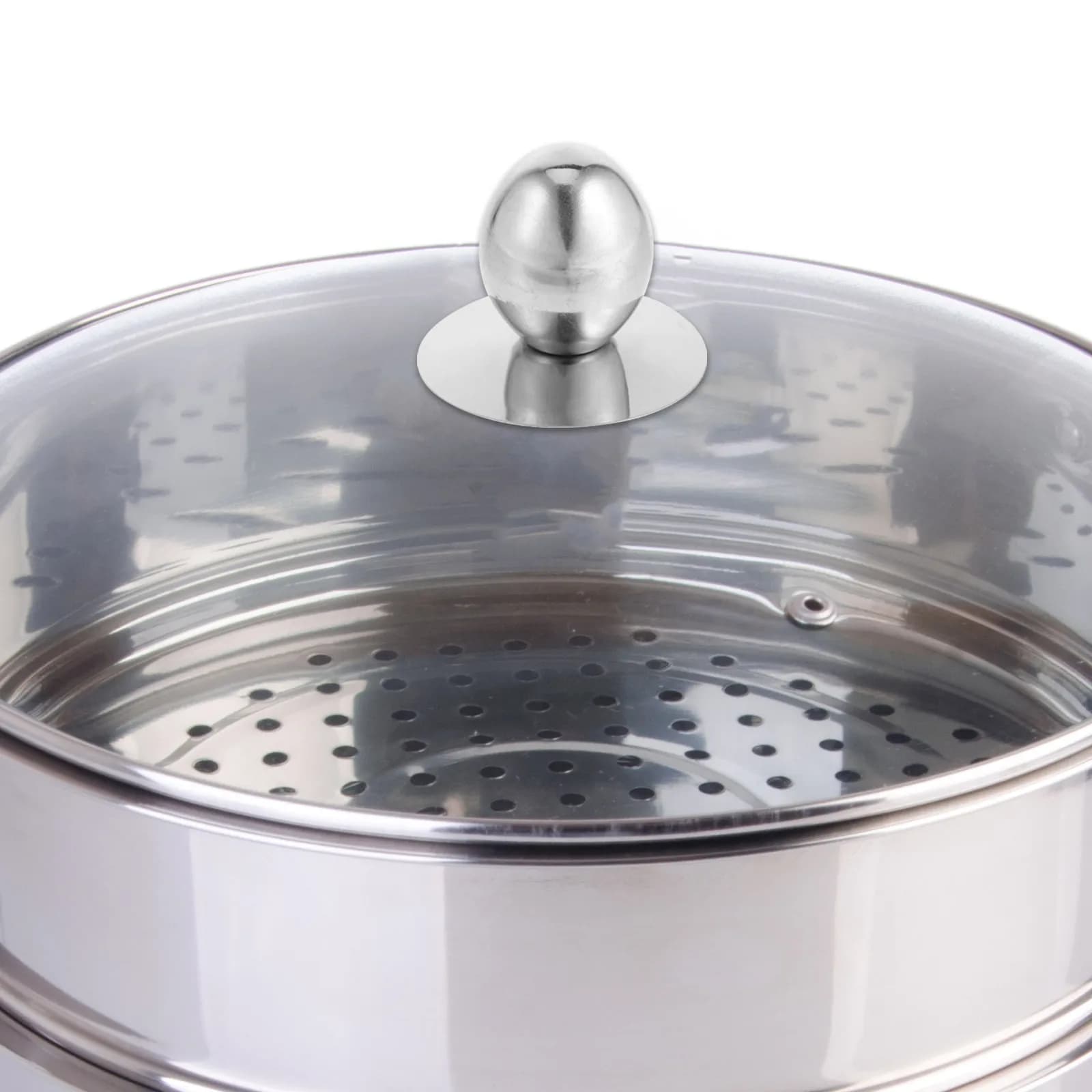 2Pcs Universal Pot Lid Handles Stainless Steel Replacement Knobs for Kettle Pan Cookware Lid Covers Silver Frying Pan Knob