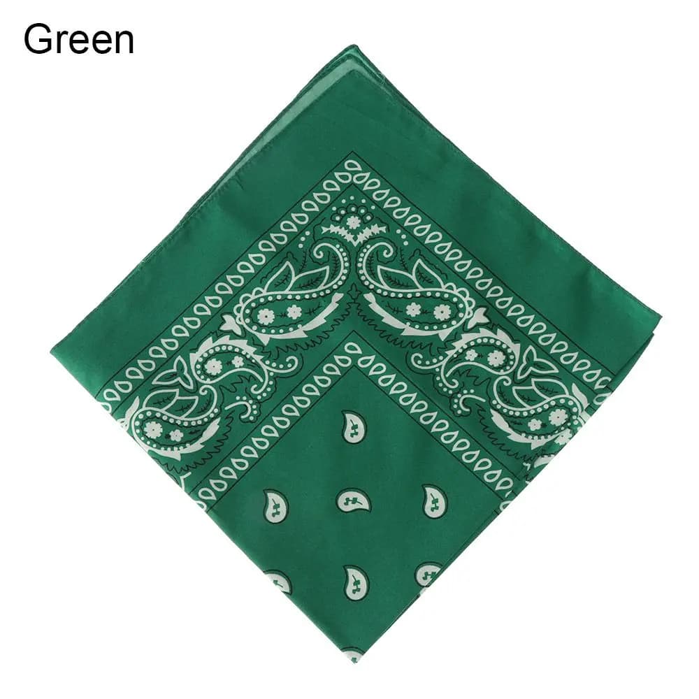 Unisex Headwear Neck Scarf Printed Square Scarves Wristband Paisley Bandana Hair Band