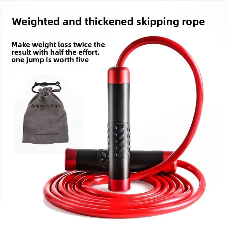 Fitness Loadbearing Bearing Aluminum Alloy Metal Professional Training Equipment PVC Rubber Jump Rope Portable Fitness Equipment