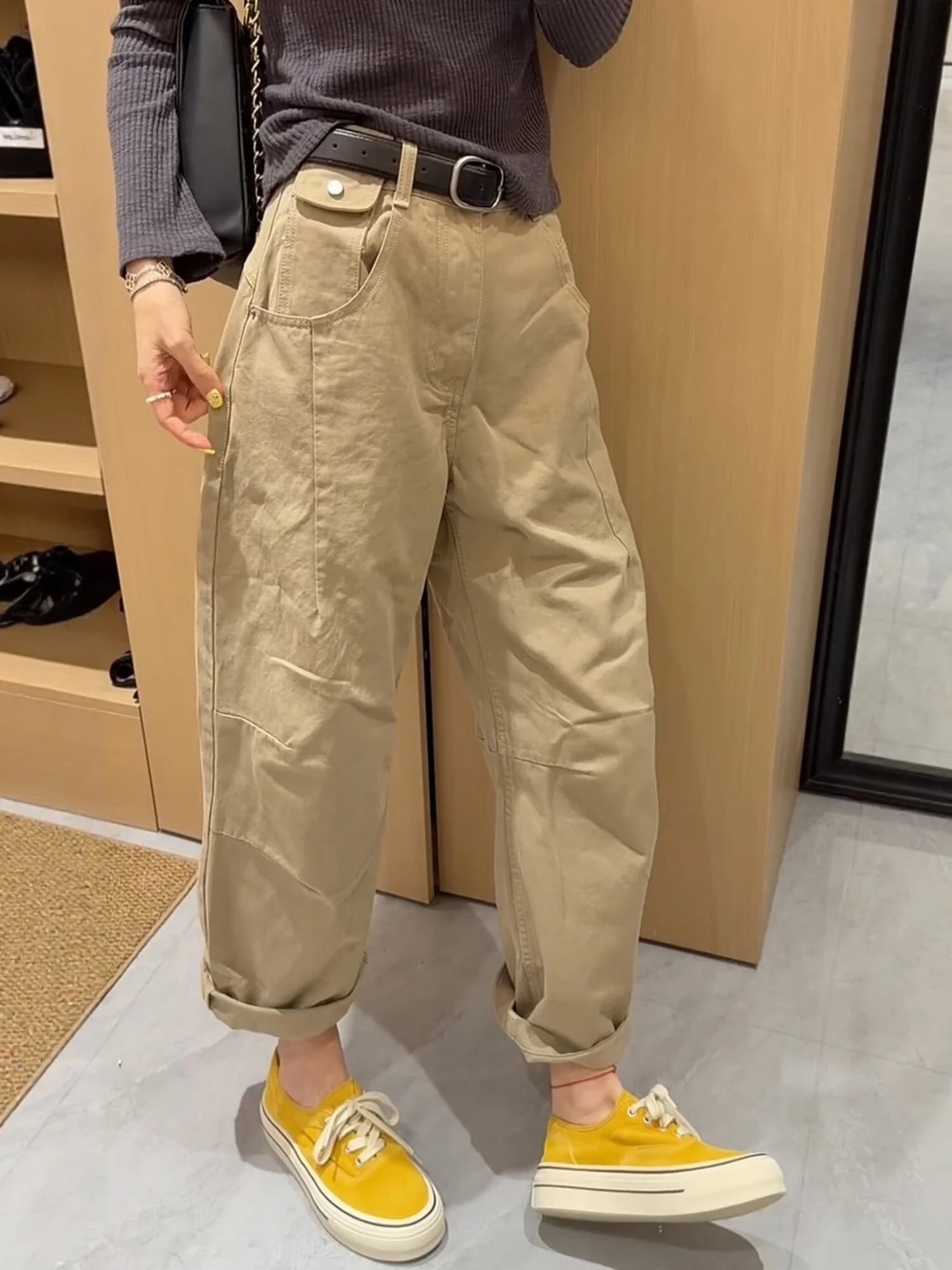 plus Size Wide Leg Jeans Women's Thin Summer New Style Small Size Fat MM Slimming Nine Point Workwear Pants High Waist Denim