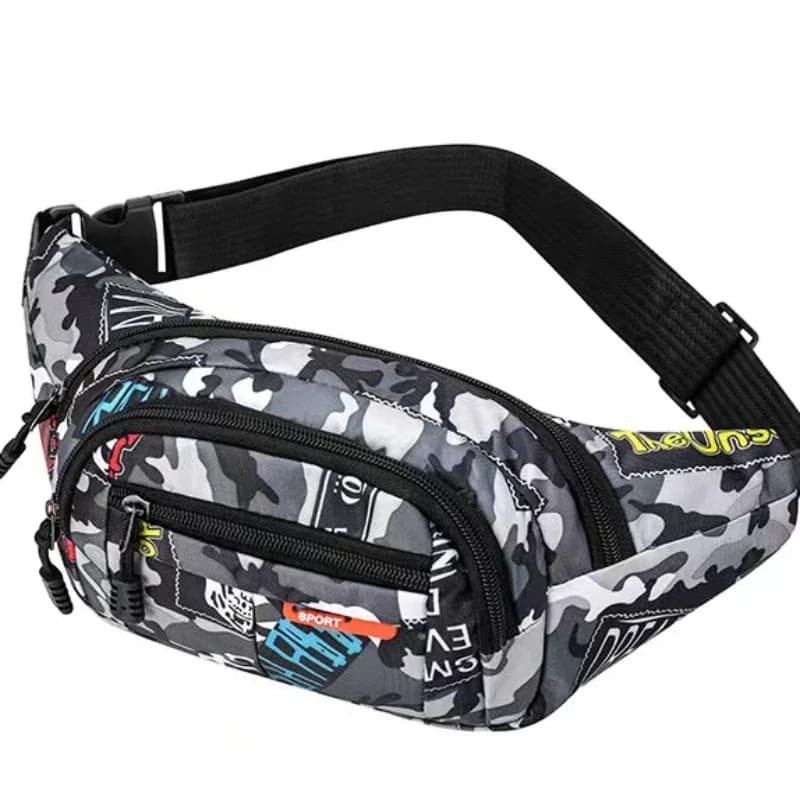 Marsupio sportivo da viaggio all'aperto cintura a tracolla da donna marsupio da uomo borsa a tracolla borsa a tracolla portatile per telefono Messenger borsa portamonete