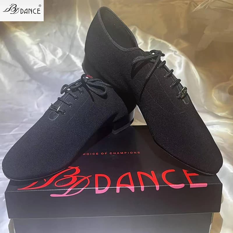 UOMO Professione Scarpe da ballo latino Sala da balloModerna GB Valzer Amicizia Premium Oxford BD 317 Scarpe da ginnastica con suola dritta in pelle bovina SALSA