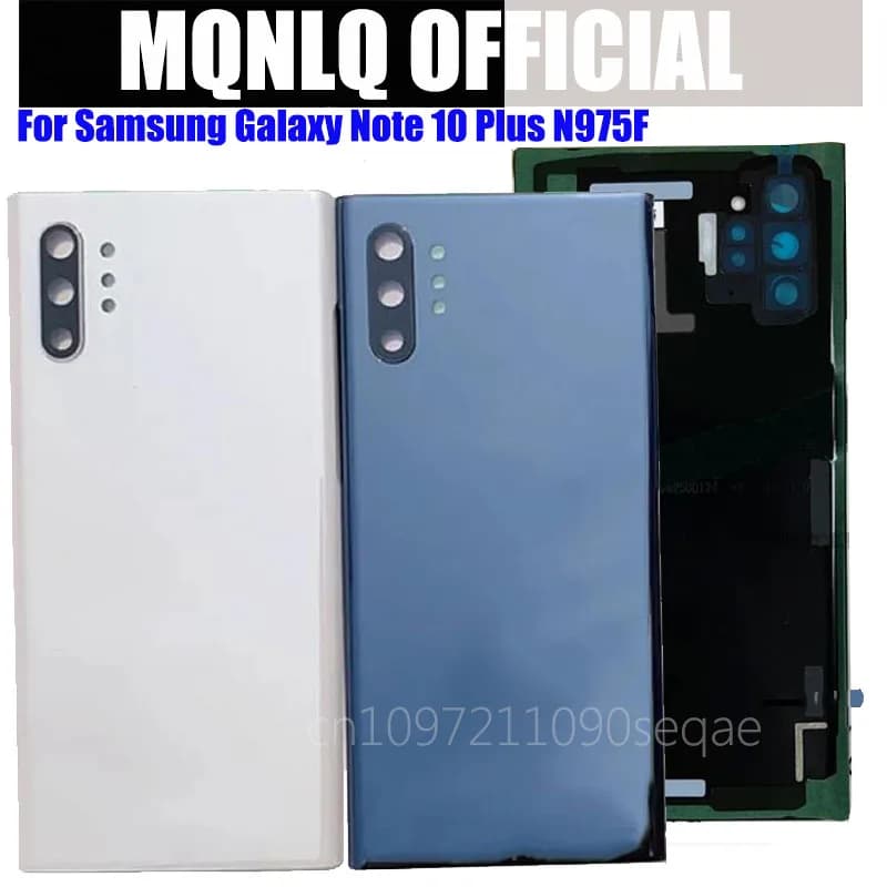 Housing For Samsung Galaxy Note10 Note 10 Plus N970F N975F Battery Back Cover 3D Glass Panel Rear Door Housing Case Camera Lens