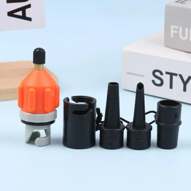 Adattatore per valvola dell'aria per SUP, pompa gonfiabile, kayak, barche a remi - Kit connettore aria per pneumatici e valvole - Combo