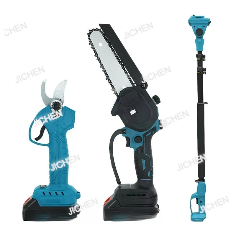 JXC Neu21V Telescopic Electric Saw with Battery, Motosega with Long Auction for Garden Power