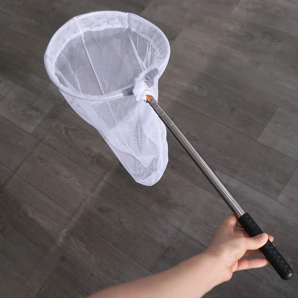 Butterfly Net Flying Animals Capture Net Extendable Stainless Steel Telescopic Insect Net With Handle Fly Trap Fishing Mesh Net