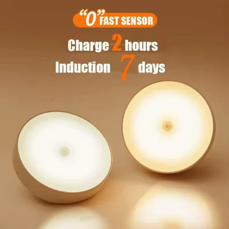 !!! Luce notturna a LED Ricarica USB Induzione umana intelligente per comodino Armadio domestico Lampada a LED con sensore di movimento