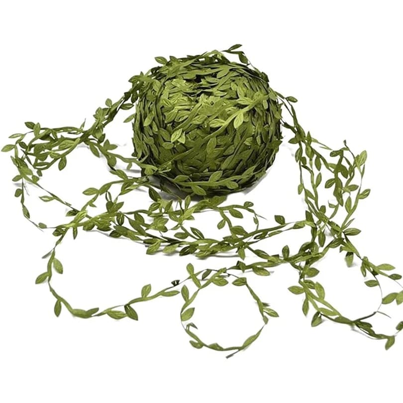 10/20 Meters Artificial Small Leaf Rope Flower Wreath Plant Vine Home Wedding Festival Room Centerpieces Outdoor Garden Hot Sale