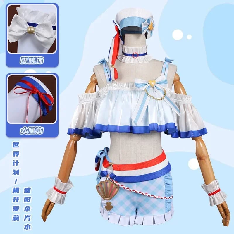 QWRE Hot Halloween Natale Ruolo PJSK Gonna Costume sexy Costume da bagno Hotly Costume da bagno Momoi Airi Costume cosplay Hotsale