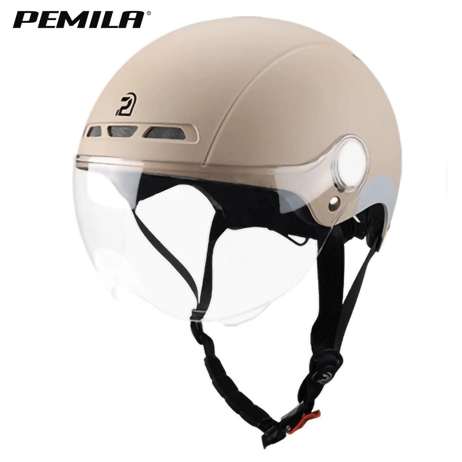 PEMILA Man Woman Cycling helmet with glasses lenses MTB bicycle helmet Reflective wall decal for road bike E-Bike bike helmet