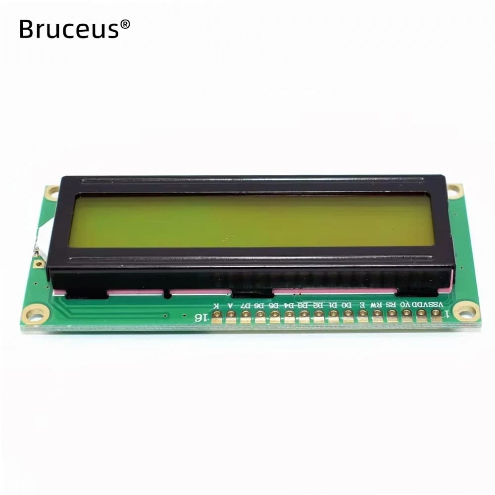 LCD1602 Modulo display LCD a 16x2 caratteri Schermo retroilluminato blu o verde 5V per progetti fai da te Arduino Raspberry Pi