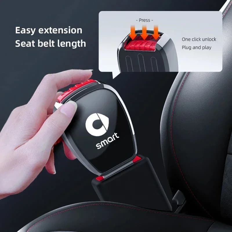 Auto Safety Belt Spine Auto Safety Strap Extension Interior Accessories For Smart Eq Fortwo Forfour 453 451 452 450 454