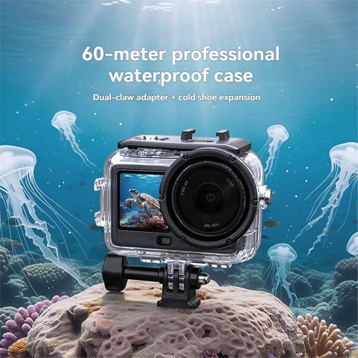 For Action 6 Waterproof Diving Case Action Camera Waterproof Case PC