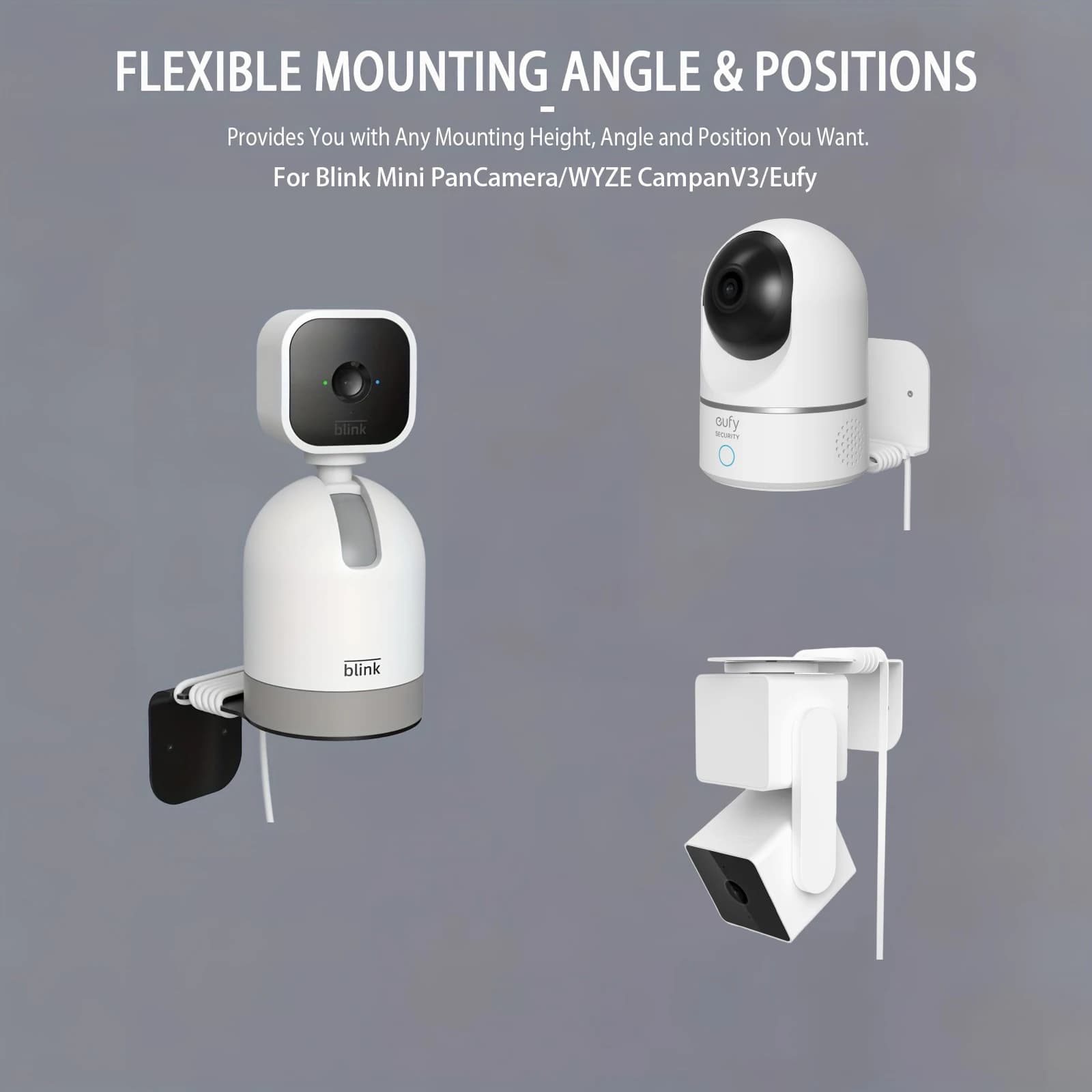 Suitable For Blink Mini PanCamera/WYZE CampanV3/Eufy Camera Holder Camera Storage Holder Indoor Monitoring Wall Mounted Bracket