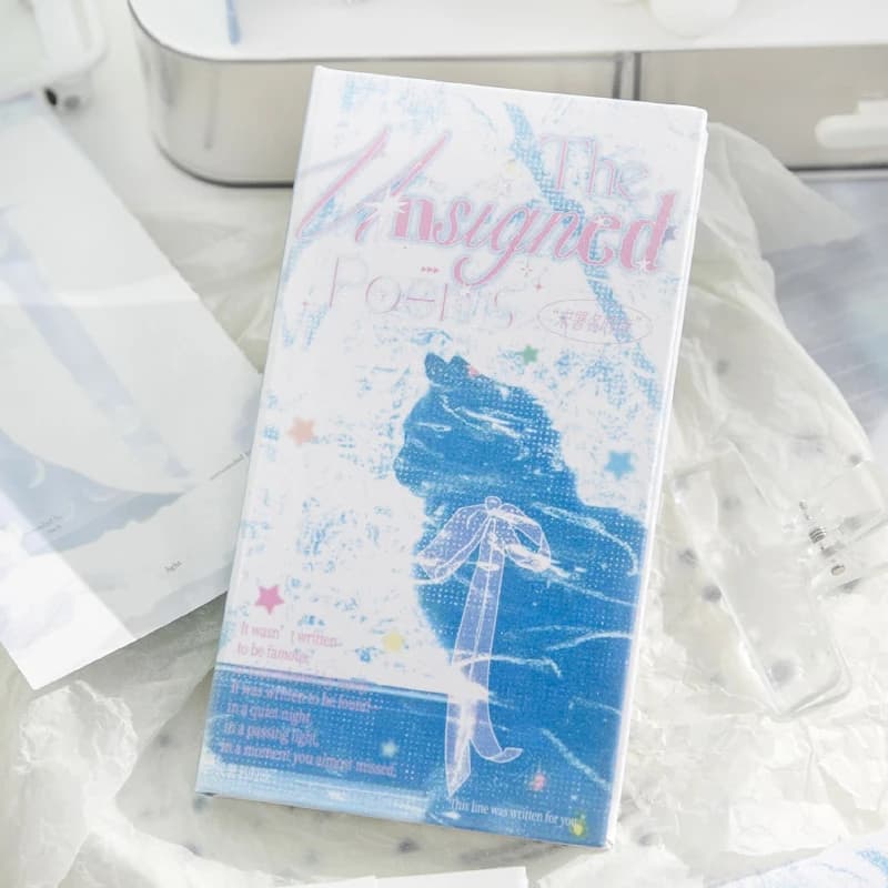 Quaderno GOo da 160 pagine, Pagine Interne a Fantasia, per Poesie, Planner Creativo ed Estetico, Scrapbook, Cancelleria per Scuola e Ufficio