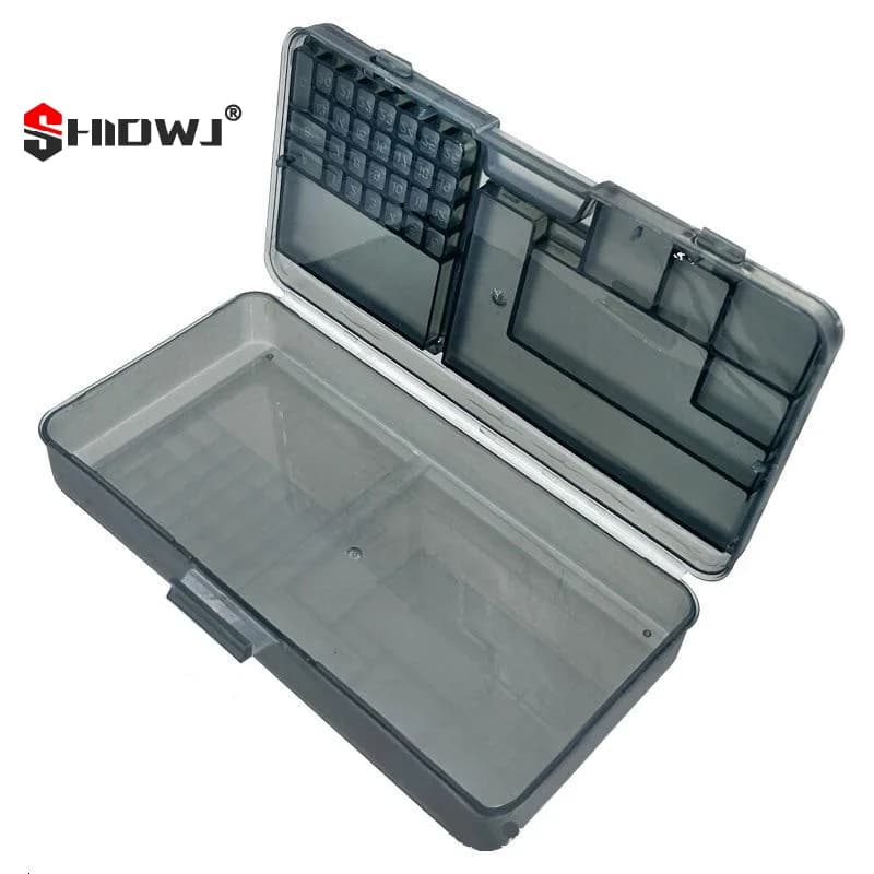 1Pcs Bright Black DIY Storage Box for Electronic Parts and Phone Repair Screw Accessories