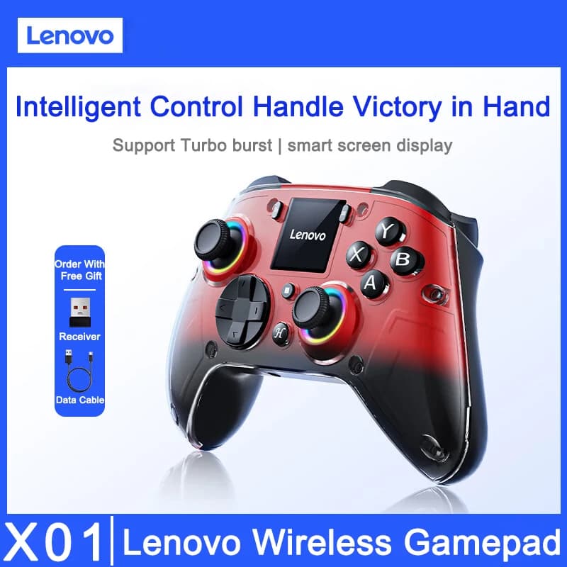 Controller Wireless Bluetooth Originale Lenovo X01 per Black Myth Wukong, Compatibile con Nintendo PC/Switch/Android/iOS/PS4/Gamepad Mobile