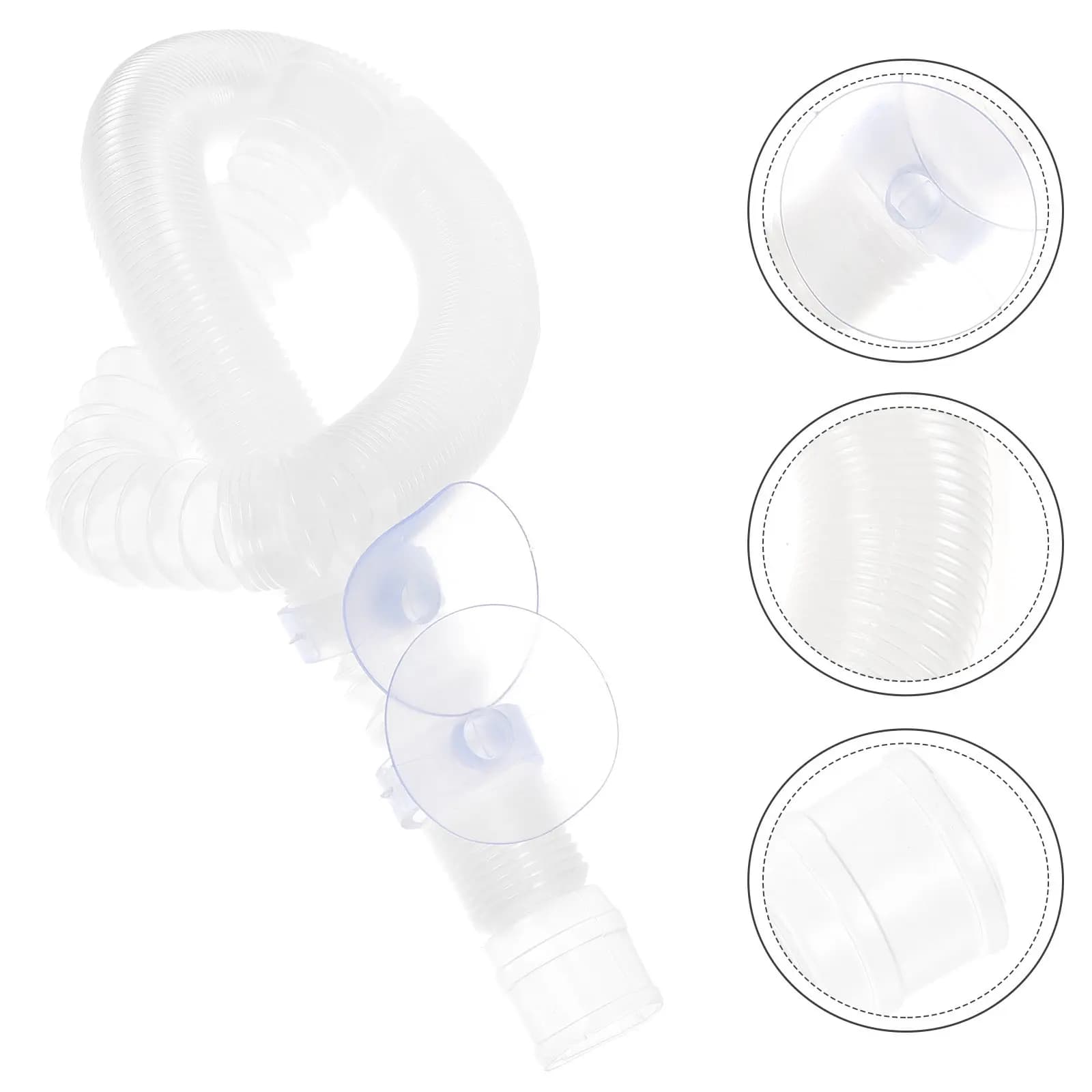 Set di 1 Tubo di Prolunga Estensibile per Umidificatore per Rettili con Ventosa per Fissaggio Stabile, Accessori e Ricambi per Rettili