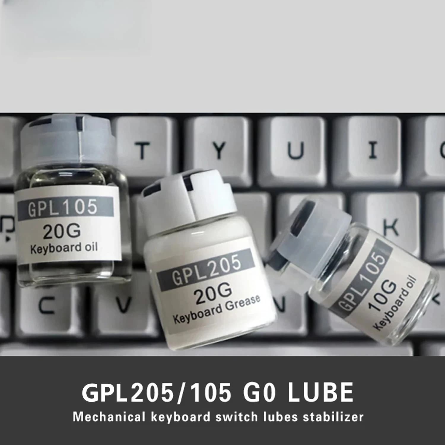 KBDiy Interruttori Lubrificante Grasso Olio GPL105/205 FAI DA TE Tastiera Meccanica Copritasti Interruttore Stabilizzatore Lubrificante Per GK61 Anne Pro 2 TM680