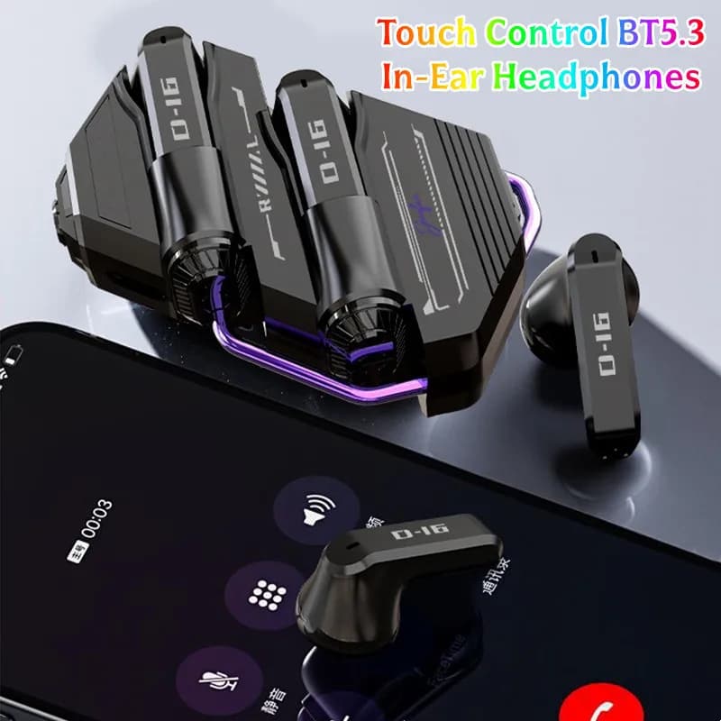 Outdoor Sports Hands-free Call Touch Control BT5.3 In-Ear Headphone Wireless Noise Reduction Earbuds High Sound Quality Earphone