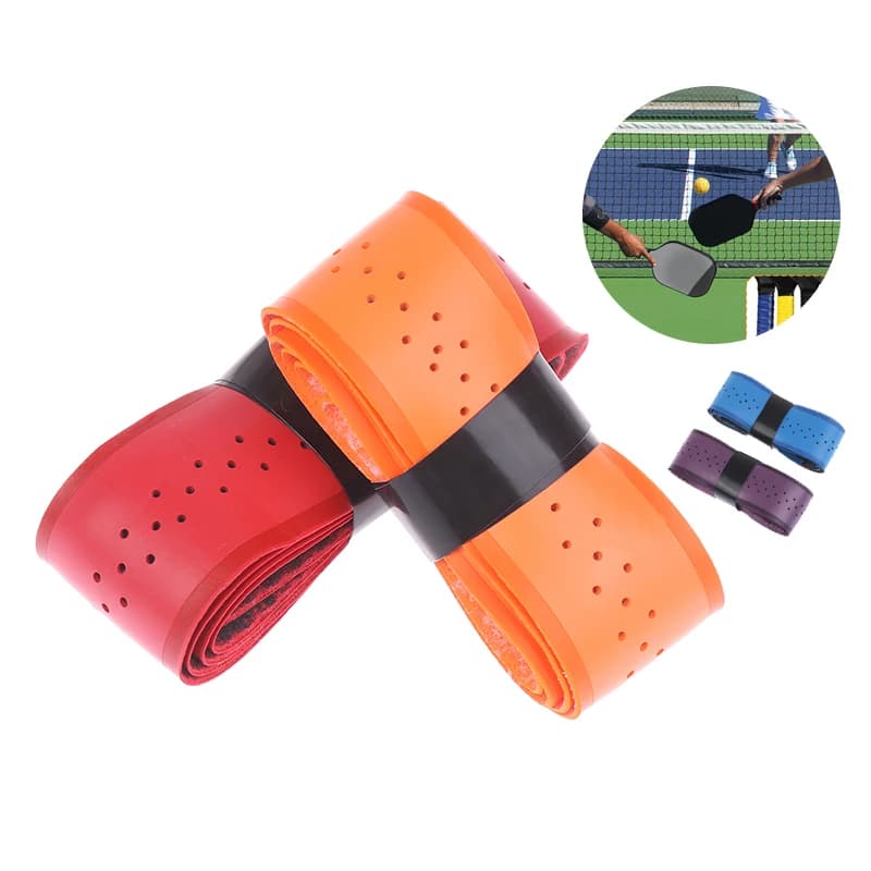 Breathable Anti-slip PU Grip Tape Sweat Absorption Grips Multi-Color Pickleball Badminton Tennis Rack Overgrips