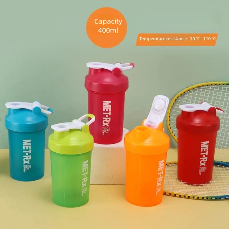 400 ml portable shaker bottle for protein powder Sports Water Cup Portable shaker bottle high temperature resistant