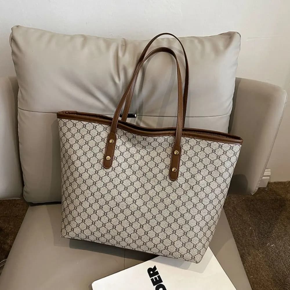 Fashion Women Handbags Classic Design Shoulder Bag Large Capacity Tote Bag Ladies Casual Commuting Bag