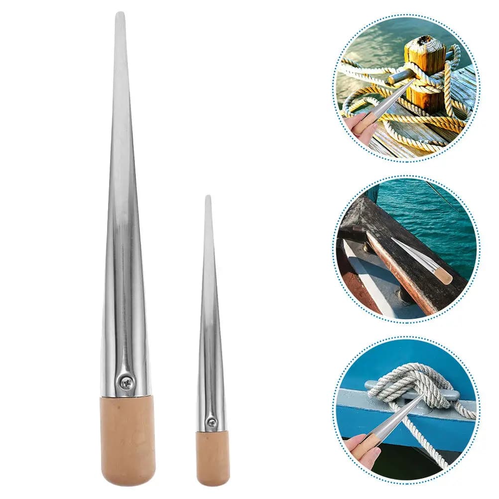 2Pcs Marine Hardware Stainless Steel Threading Tool for Yachts Boats Rope Splicing Spike Wire Braiding Accessories Marine Rope