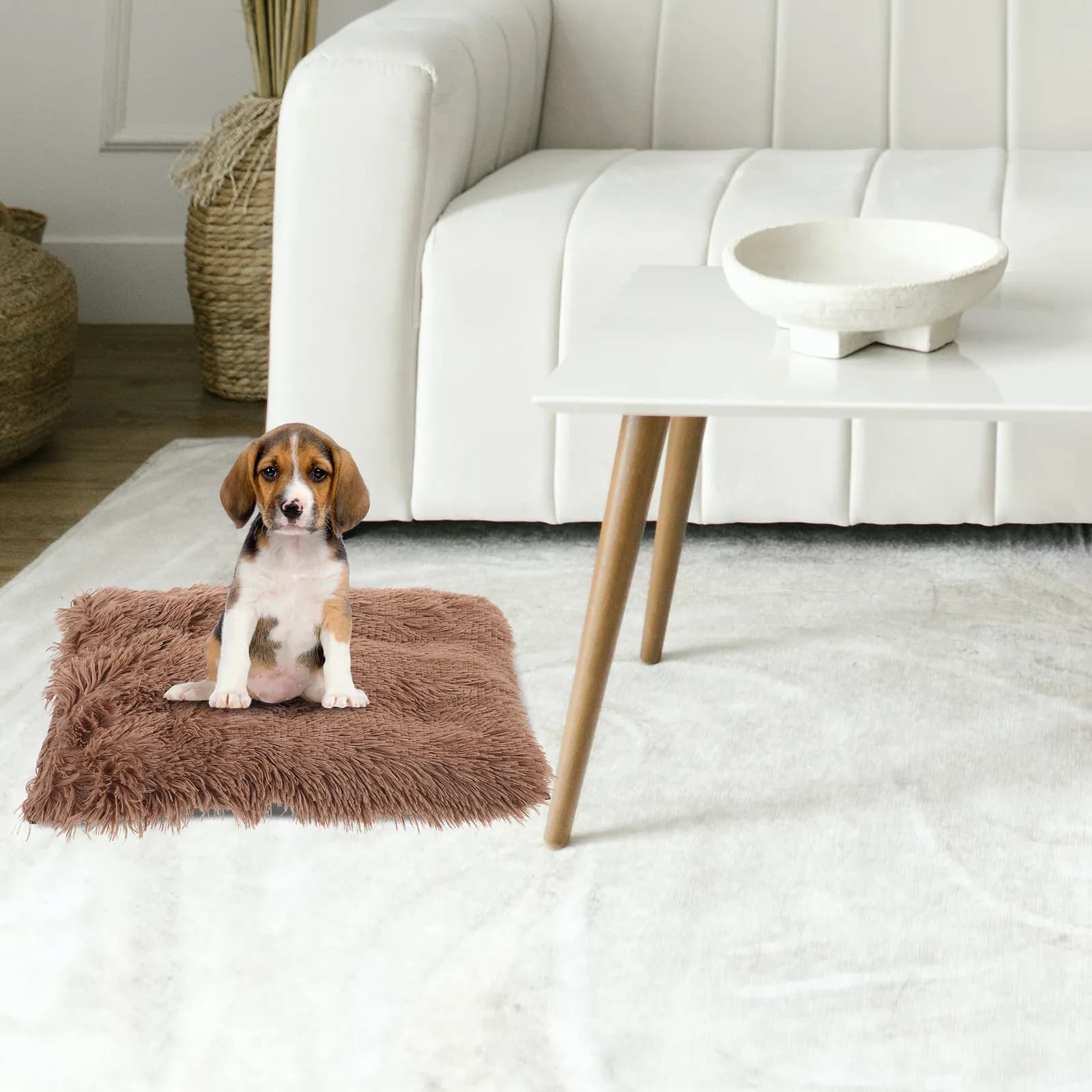 Tappetino per Cani, Coperta per Cuccioli, Comodo Tappetino Caldo per Piccoli Animali, per Gabbia, Nido, Riposo, Letto per Cani e Gatti di Piccola Taglia