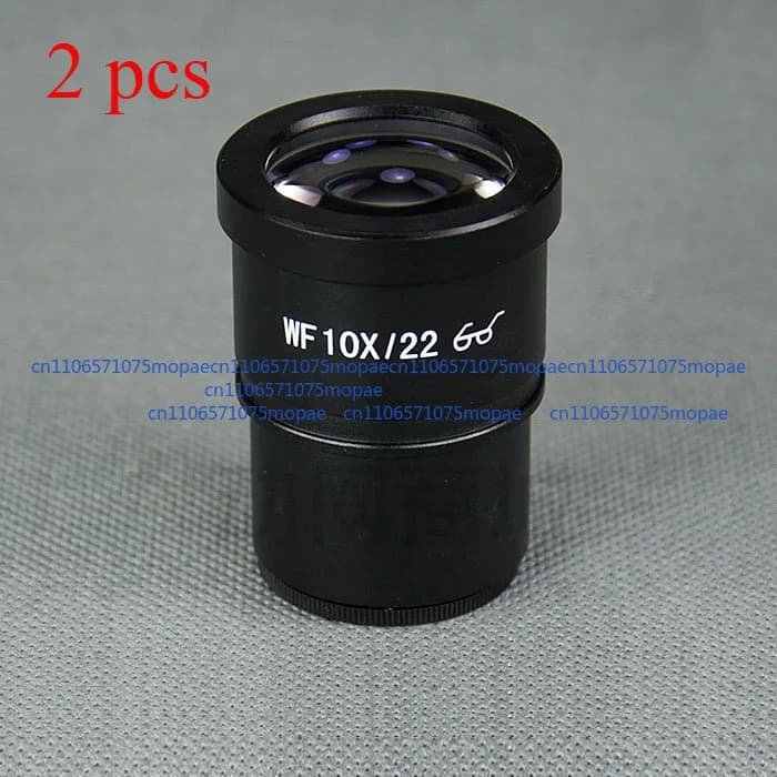 WF10X / 22 Oculari a punta alta per microscopio composto Tubo da 30 mm Confezione da 2