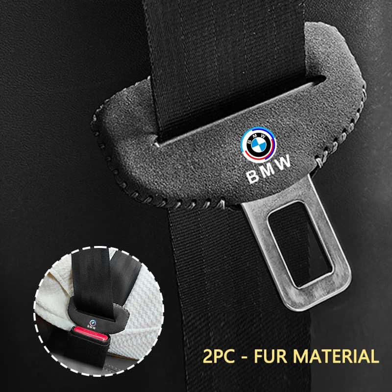 2pcs Car Seat Belt Cover Clip Safety Buckle Protective Cover For BMW 50th E90 F20 F30 F40 X7 X4 X5 X6 E70 E30 E34 E53 E61 E62 E9