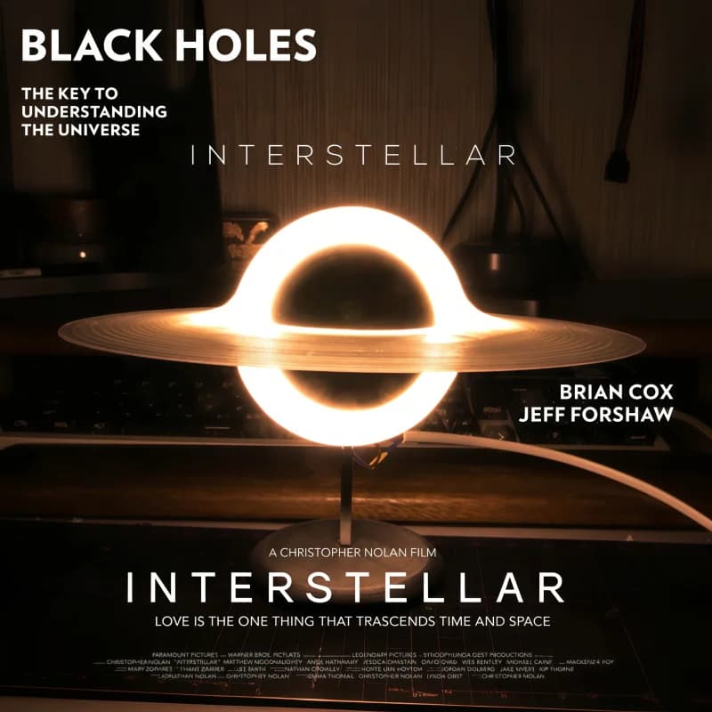 Blackholes Black Hole Night Light Interstellar Themed Desktop Ornament Cosmic Sci‑Fi Model Decor Hobby Collectible Display