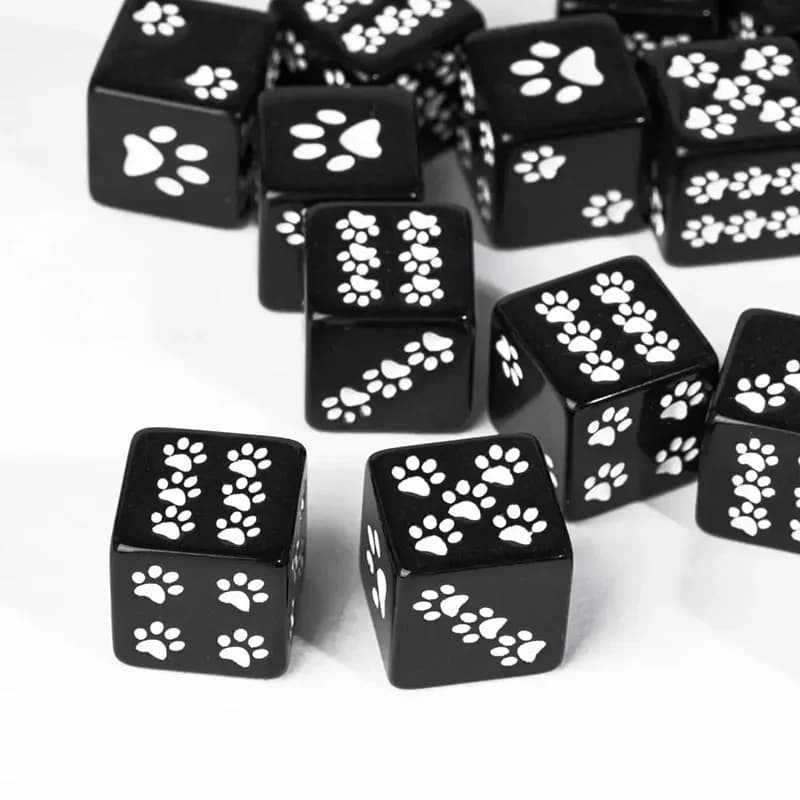 Dado singolo a forma di zampa d'orso in resina – Ideale per giochi da tavolo e regali adorabili per Natale, il Ringraziamento e i compleanni