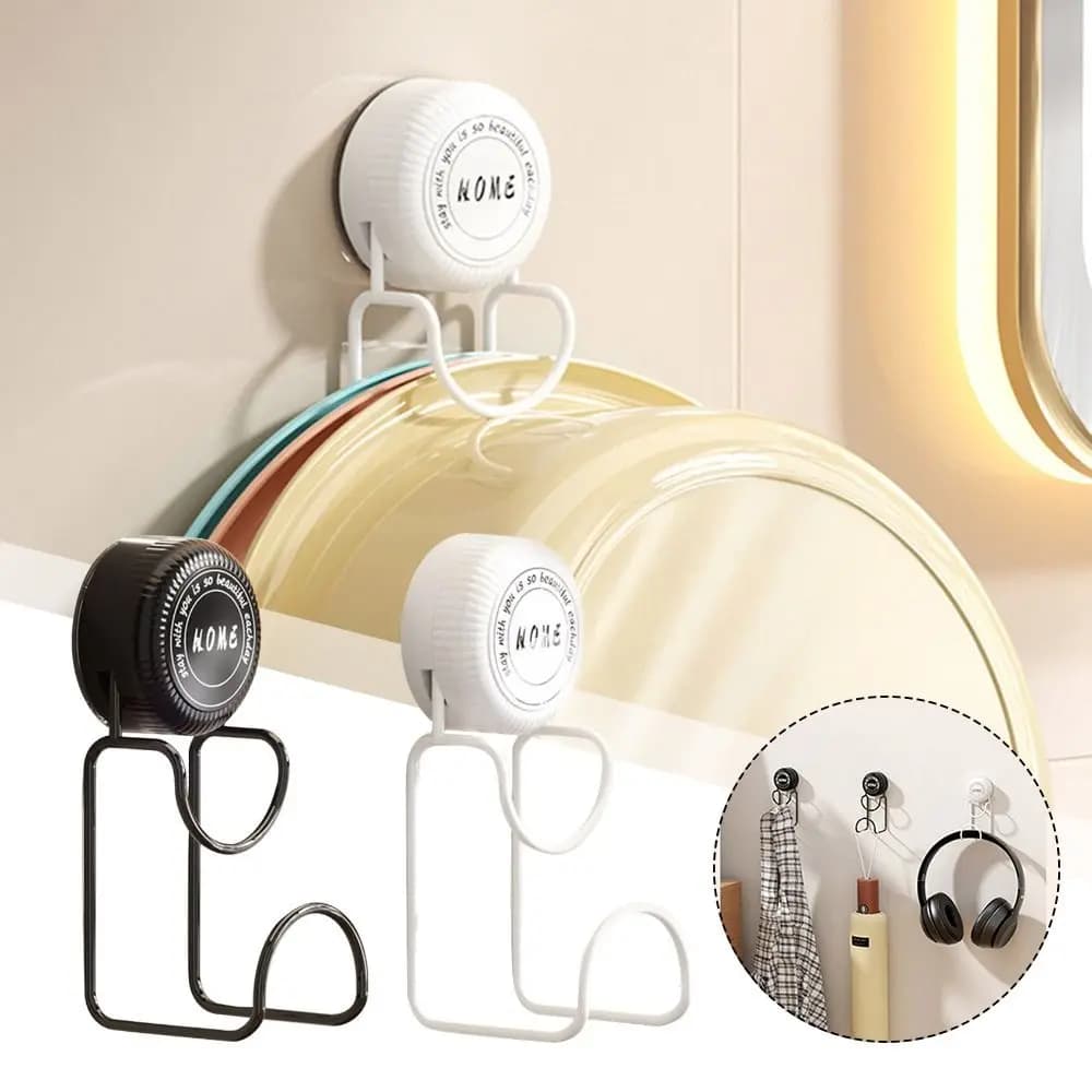 Nuovi ganci a ventosa resistenti Gancio per lavabo girevole per portaoggetti da bagno a parete in acciaio inossidabile