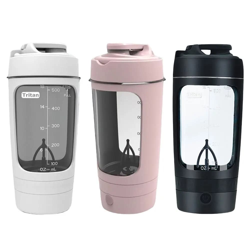 Electric cup for protein powder mixing, rechargeable automatic stirring bottle made with Tritan portable mixer cup for outdoor gym