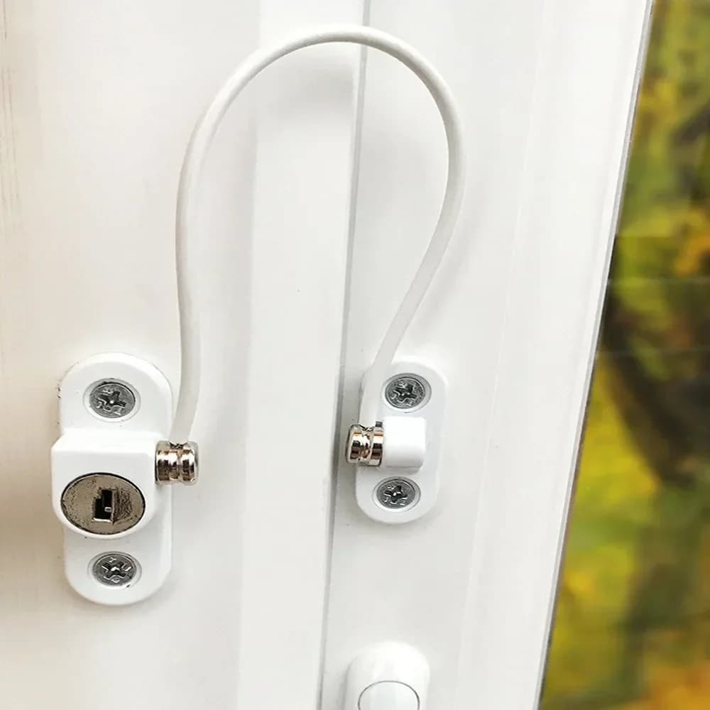 Set finestra porta cavo limitatore ventilatore bambino bambini sicurezza bambino catena di sicurezza kit di blocco acciaio inossidabile