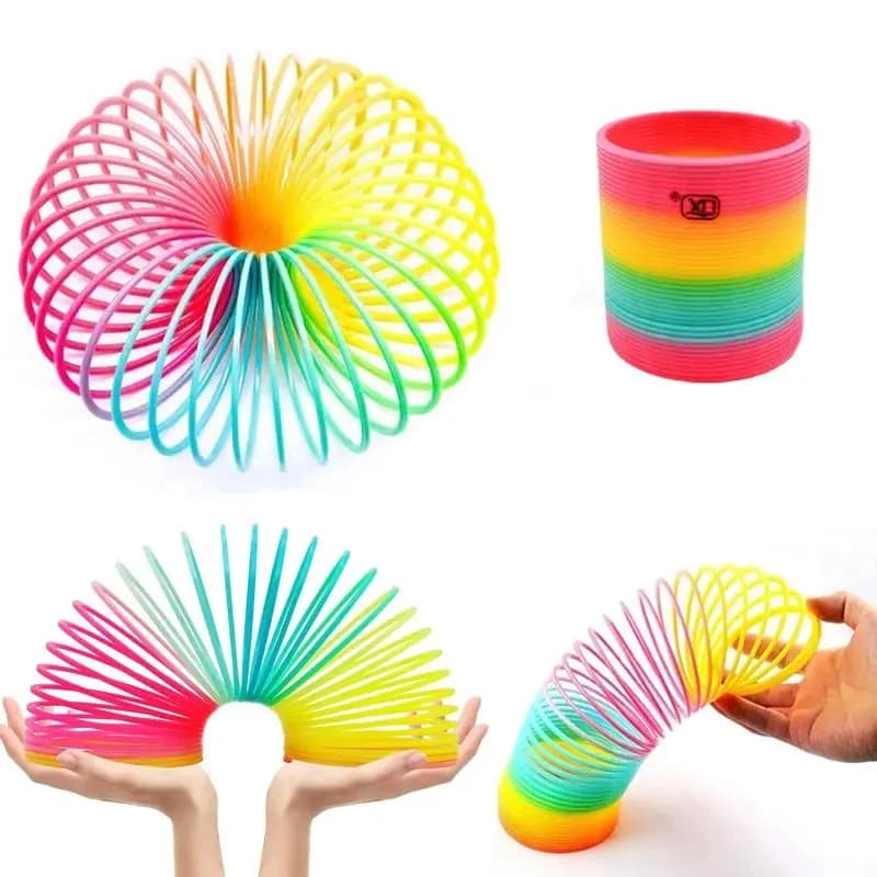 Colore Magic Bounce Toys Giochi da tavolo per bambini Anello magico antistress Primavera Arcobaleno Gioco da tavolo Regali divertenti creativi per bambini