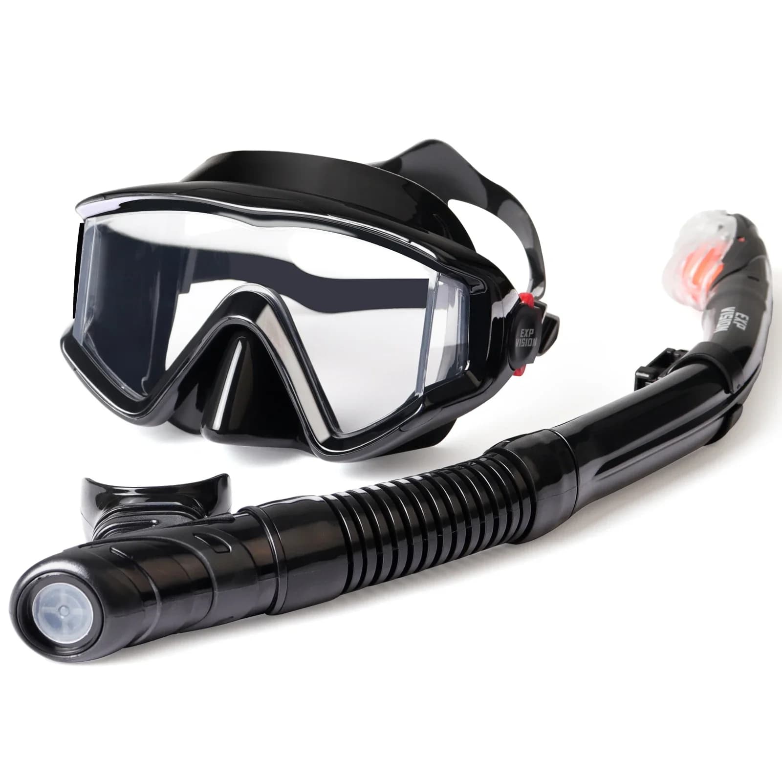 Snorkeling Set Professional Snorkeling Glasses for Adults Snorkeling Mask with dry upper snorkeling, underwater snorkeling mask Pano 3 Windows