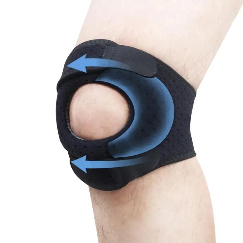 Rotary Knee Brace Adjustable Knee Support Strap Stabilizer Curtains Shock Absorber Running Sports Equipment Jumping Corda
