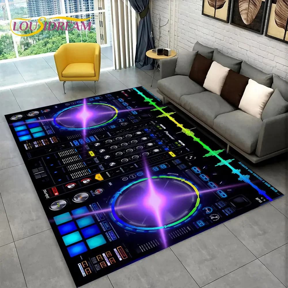 3D DJ Music Screen Keyboard Carpet, Living Room, Bedroom, Sofa, Zerbino, hallway furniture, Sports Yoga Non-slip Mat