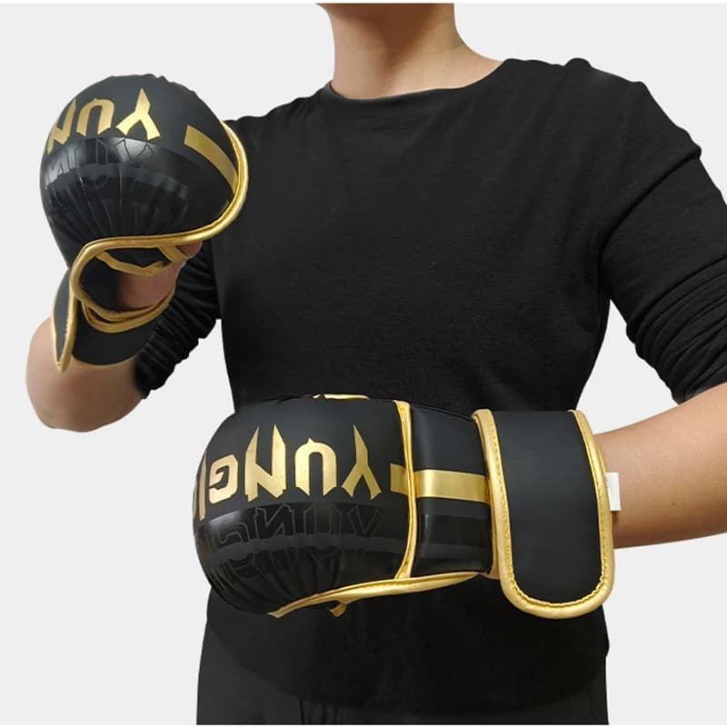 Boxing Gloves Half-Date for Adults and Children, Protected Bags, PU Leather, for MMA, Muay Thai, Training, Boxing Bag and Sparring