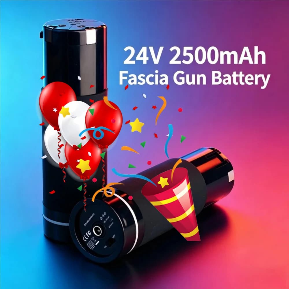 For Replacement Massage Gun Fascia Gun，100% original 24V 2500mAh Rechargeable Li-ion Battery