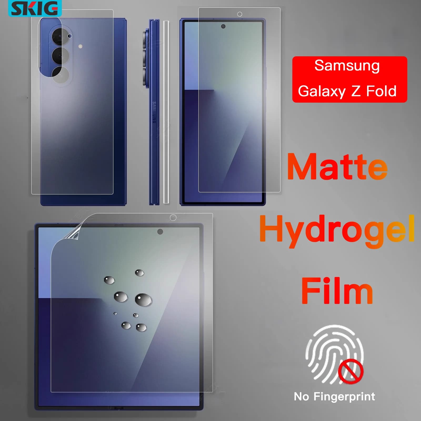Matte Hydrogel Soft TPU Film For Samsung Galaxy Z Fold 7 6 5 4 3 2 SE 5G Inner Outer Hinge Sticker Full Body Screen Protector