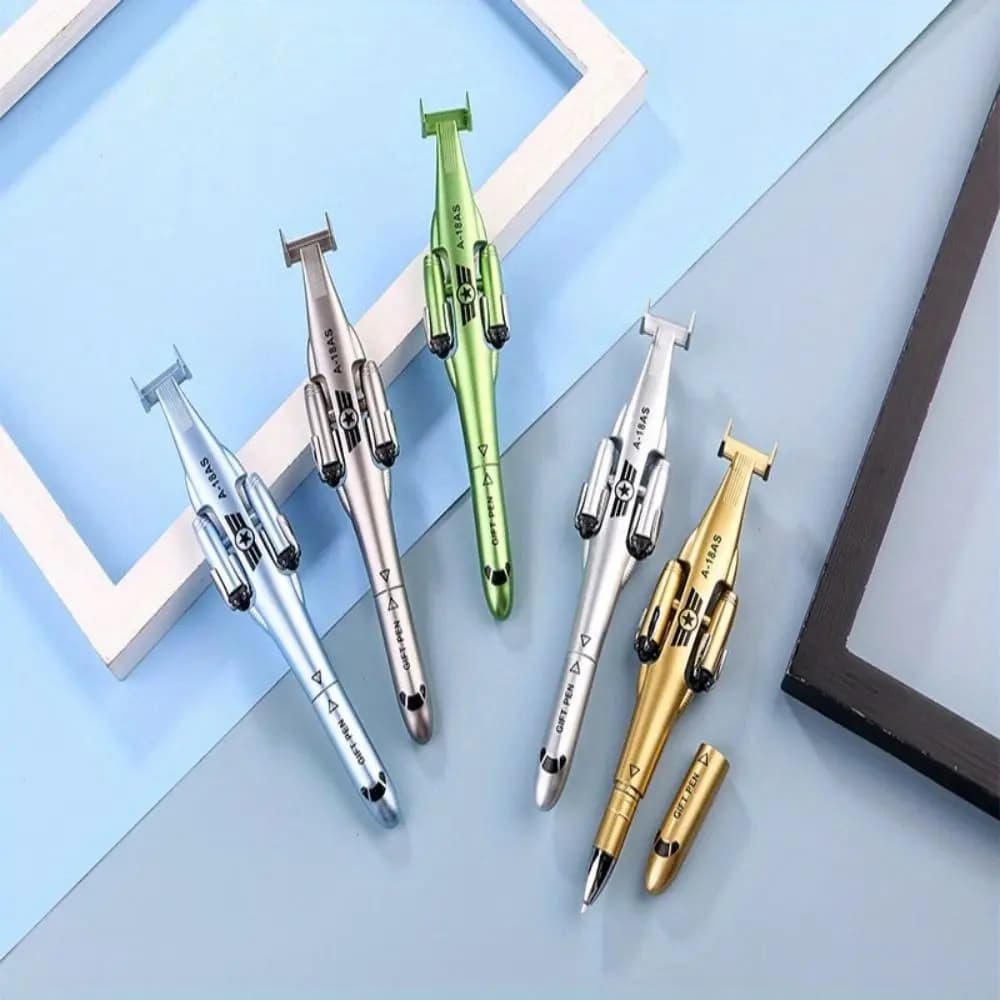Penna Gel a Forma di Aereo, Penna Divertente a Forma di Elicottero, Penna Pieghevole a Forma di Action Figure, Articoli di Cancelleria