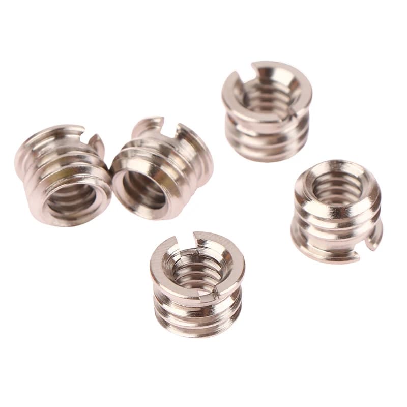 Vite per fotocamera da 5 pezzi dado da 1/4 a 3/8 pollici converti viti vite adattatore Standard vite a sgancio rapido vite adattatore per montaggio su treppiede