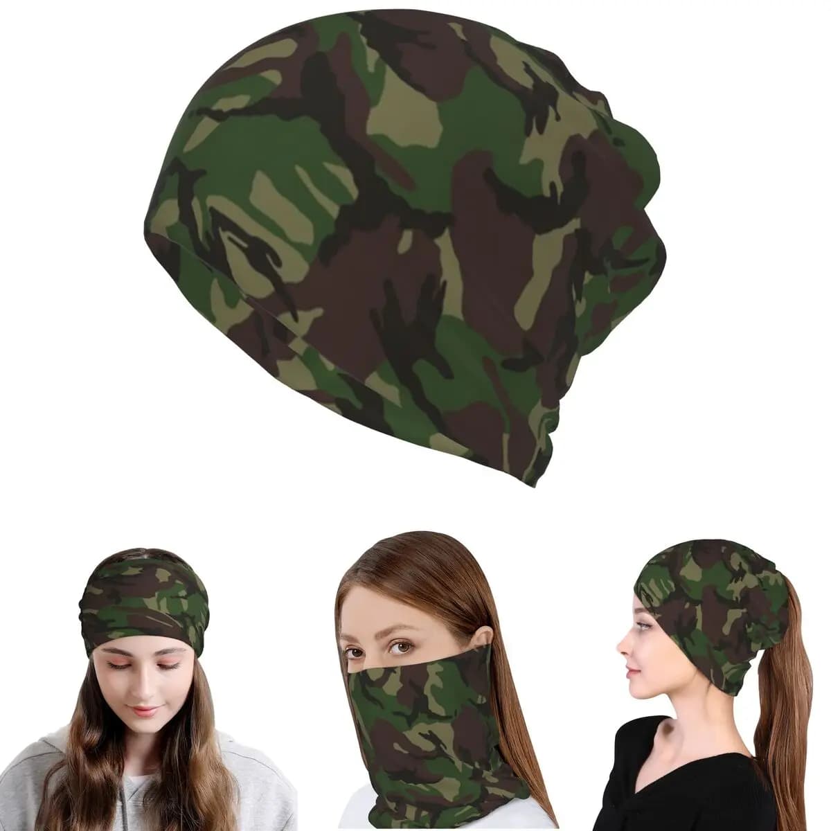 Bandana mimetica militare britannica DPM, scaldacollo, maschera, sciarpa, fascia per la testa multifunzione, berretto, cappello unisex per adulti, lavabile